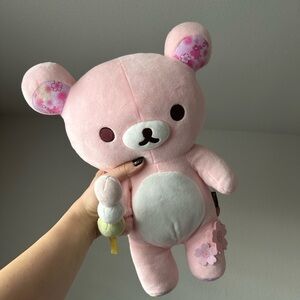 Rilakkuma dango sakura bear plush